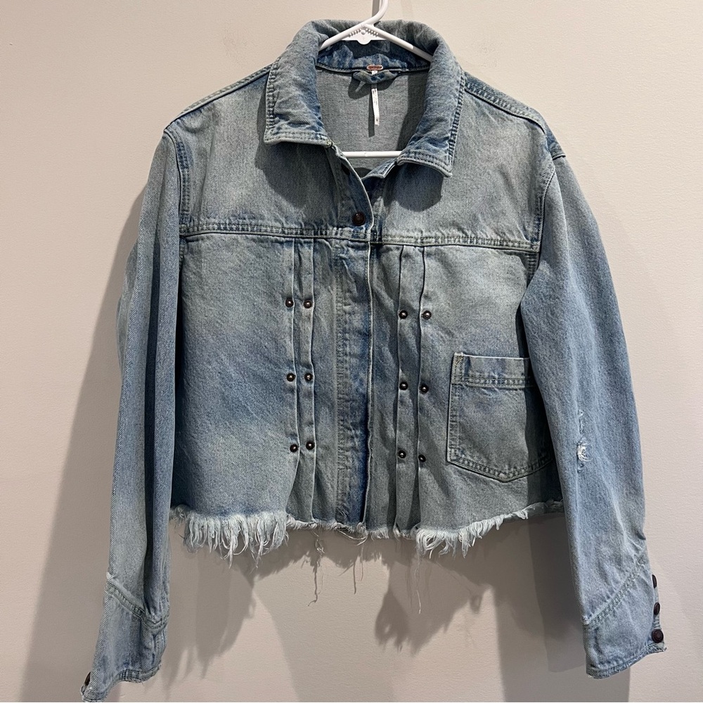 Free People Dillon jean jacket womens size Size S - Picture 4 of 15